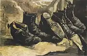 フィンセント・ファン・ゴッホ, Three Pairs of Shoes, 1886年