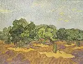 『オリーブ園』1889年 メトロポリタン美術館所蔵