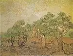 『オリーブ園』1889年 ナショナル・ギャラリー・オブ・アート所蔵