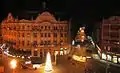 夜のティミショアラ市街