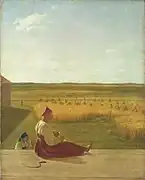 夏、刈り入れ