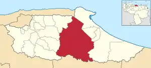 Location in ミランダ州