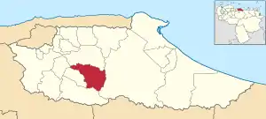 Location in ミランダ州