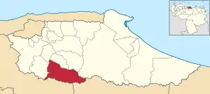 Location in ミランダ州