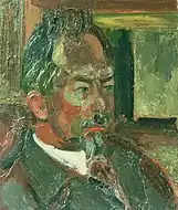 アルベルト・フェルウェー(オランダの詩人)の肖像画(1910年代)