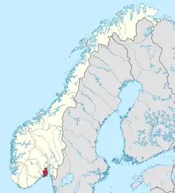 ヴェストフォル県の位置