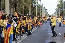 バルセロナのコロン通り