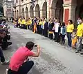 バルセロナのカタルーニャ州議会議事堂周辺