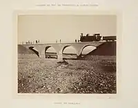 B形蒸気機関車が牽引する試運転列車、Han Murad橋、1895年