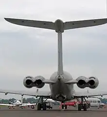 ビッカース VC10のT字尾翼