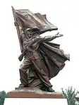 49式衝鋒槍を装備する北朝鮮兵のモニュメント(祖国解放戦争勝利記念館)