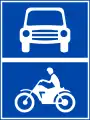 403b：自動車・二輪車専用通行帯