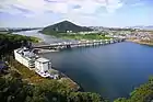 最上階からの眺め（西南西方向）（2014年（平成26年）9月）