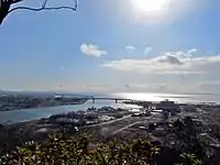 鹿島御児神社の展望台からの眺め（2012年1月）