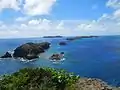 小富士から望む鰹鳥島や平島など