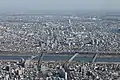 東の荒川方面を望む（2014年（平成26年）12月27日撮影）