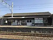 駅舎（2018年1月、ホーム側から）