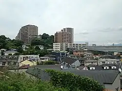 鷲尾愛宕神社参道より望む愛宕界隈