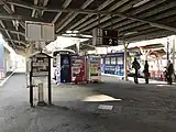 旧駅舎構内