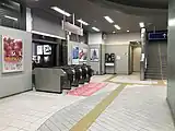 ICカード専用の自動改札機(2018年10月)