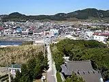 【北方向】城山(白浜城跡)