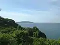 能古島から望む志賀島