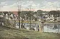 ウォータービル市と2セント橋、1906年頃