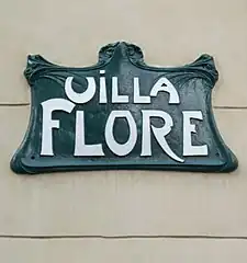 ギマール作のプラーク ヴィラ・フロール (Villa Flore)