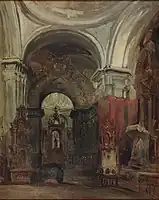 マドリードのサン・イシドロ礼拝堂 (1843)ロマン主義博物館 (マドリード)蔵