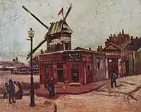 ゴッホによる絵画『ムーラン・ド・ラ・ギャレット』1886年 ベルリン新美術館所蔵