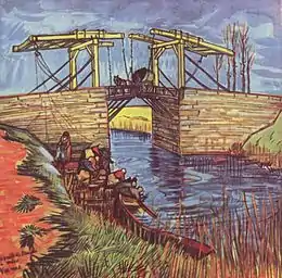 ゴッホ『アルルの跳ね橋』（1888年）