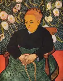 『ルーラン夫人ゆりかごを揺らす女』（1889年、フィンセント・ファン・ゴッホ）