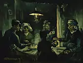 フィンセント・ファン・ゴッホ, 『ジャガイモを食べる人々』, 1885年