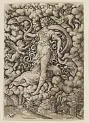 "Die sieben Freie Künste in Wolken gerahm"からGramatica(銅版画)