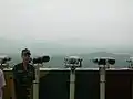 都羅展望台から見た非武装地帯（旧展望台）