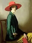 赤い帽子の女性 (1918)