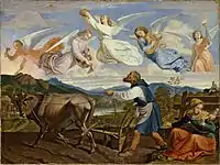 Der Traum des hl. Isido (1839)、マンハイム市立美術館