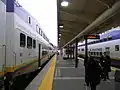 ウォーターフロント駅に停車する車両