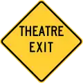 Theatre exit, Wisconsin