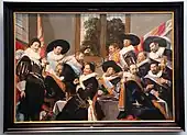 『ハールレムの市民警備隊士官の宴会』フランス・ハルス, 1627年