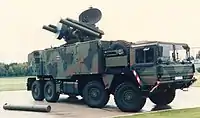 ドイツ陸軍のMAN 8x8搭載自走発射機（FlaRakRad Roland）