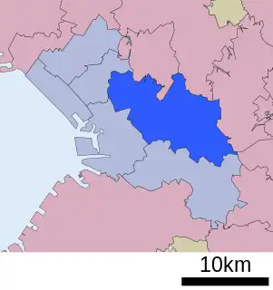 若葉区位置図