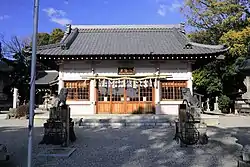 八幡宮拝殿（若林西町、2019年（平成31年）1月）