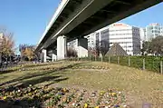 久屋大通との交点では花壇とピラミッドを設置