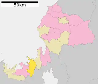 若狭町位置図