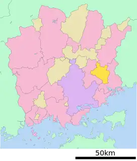 和気町位置図