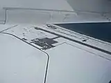 上空から望む稚内空港の全景（2007年3月撮影）