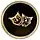 Circular 4-inch brass plaque with the classic theatrical comedy/tragedy masks