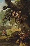 ウォルター・ハント (Walter Hunt、1861-1941年) （英題） "Sour grapes"／イギリス人画家による1890年の油彩画。