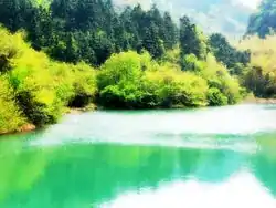万年台ダム湖
